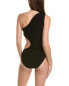 Фото #2 товара Norma Kamali One-Shoulder Sunburst One-Piece Women's Black Xs