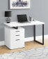 Фото #3 товара Desk with 3 Storage Drawers and Floating Desktop