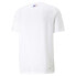 Puma Bmw Mms Team Striped Crew Neck Short Sleeve T-Shirt Mens White Casual Tops