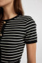 Футболка Defacto Slim Fit Striped C2566ax24spl