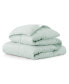 Lightweight White Goose Down Feather Fiber Comforter, Twin