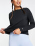 Фото #1 товара Champion Training long sleeve top in black