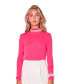 ფოტო #1 პროდუქტის Women's Mock Neck Top