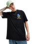 ONLY & SONS oversized t-shirt with utopia back print in black