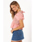 ფოტო #2 პროდუქტის Women's Candice Short Sleeve Top