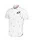 Men's White Philadelphia Eagles Nova Wave Flocktail Button-Up Shirt