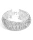 ფოტო #1 პროდუქტის Women's Silver Embellished Statement Bracelet