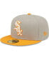 Фото #3 товара Men's Gray, Orange Chicago White Sox 2005 World Series Cooperstown Collection Undervisor 59FIFTY Fitted Hat