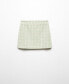 Women's Check Tweed Miniskirt