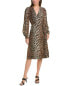 Фото #1 товара Платье GANNI Wrap Silk-Blend Midi Dress Women's