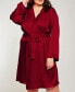 ფოტო #1 პროდუქტის Plus Size Marina Lux Satin Robe Lingerie