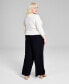 Фото #6 товара Trendy Plus Size Easy Wide-Leg Trousers