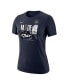 ფოტო #2 პროდუქტის Women's Navy Gonzaga Bulldogs 2021 NCAA Men's Basketball Tournament March Madness Final Four Bound Regional Locker Room T-shirt