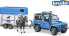 Фото #1 товара Игрушечный транспорт Bruder Land Rover Defender Полиция с прицепом для лошади, фигуркой лошади и полицейского