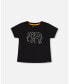 Boy Organic Cotton T-Shirt With Print Black - Child