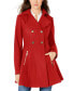 Фото #1 товара Women's Double-Breasted Wool Blend Skirted Coat