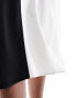 & Other Stories bias cut midi skirt in mono colour block MONO SCHWARZWEISS, 34 - фото #10