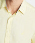 ფოტო #3 პროდუქტის Men's Classic-Fit Solid Linen Short-Sleeve Shirt