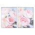 Фото #1 товара Картина DKD Home Decor 60 x 3,5 x 80 cm 60 x 3 x 80 cm Цветы романтик (2 штук)