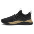 Фото #3 товара Puma Pacer Future Allure Wide Lace Up Womens Black, Gold Sneakers Casual Shoes