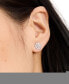 ფოტო #4 პროდუქტის Silver-Tone Heritage Bloom Mini Stud Earrings