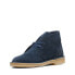 Фото #4 товара Clarks Desert Boot 26169154 Mens Blue Leather Lace Up Chukkas Boots