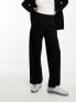 Фото #10 товара ASOS DESIGN Petite wide leg jersey suit trouser in black