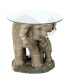 Elephant's Majesty Glass-Topped Cocktail Table