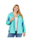 ფოტო #3 პროდუქტის Women's Plus Size Sun swept Athlete Windbreaker Jacket