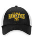 Фото #4 товара Men's Black Iowa Hawkeyes Breakout Trucker Snapback Hat