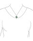 ფოტო #3 პროდუქტის Saint Patrick Irish Shamrock Green Good Luck Charm 4 Leaf Clover Pendant Necklace For Women .925 Sterling Silver