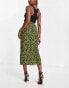 Whistles button side midi skirt in yellow floral gelb geblümt, 44 - фото #4