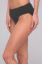 Фото #2 товара Seafolly Roll Top Pant Wide Waistband Bikini Bottom Black Swimwear Size 8