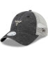 ფოტო #2 პროდუქტის Women's Black Chicago Bulls Micro Logo 9TWENTY Trucker Adjustable Hat