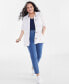 Фото #2 товара Plus Size Linen Blend Field Jacket, Created for Macy's