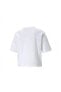 Ess Cropped Logo Tee Kadın T-shirt 586866-02 White