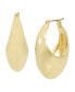 Фото #1 товара Gold-Tone Dome Hoop Earrings