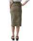 ფოტო #2 პროდუქტის Women's Triple Threat Front-Slit Midi Skirt