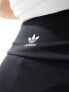 adidas Originals 3 stripe leggings in black