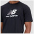 Фото #3 товара Футболка с коротким рукавом мужская New Balance Essentials Stacked Logo Чёрный