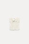 PLAIN LINEN BLEND KNIT TOP WITH KNOT DETAIL