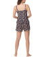 Women's Printed Tank Top with Shorts Pajama Set, 2-Piece