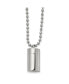 Chisel polished Capsule that Opens on a Ball Chain Necklace