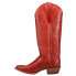Фото #3 товара Justin Boots Whitley Embroidered 15 Inch Square Toe Cowboy Womens Red Casual Bo