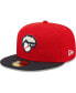 Фото #1 товара Men's Red New Hampshire Fisher Cats Authentic Collection Team Alternate 59FIFTY Fitted Hat