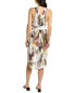 Фото #2 товара Платье женское Go By GoSilk Go Long And Lean Silk - цвет и узор: поп-тропик, длина около 38 дюймов.