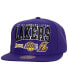 Фото #1 товара Men's Purple Los Angeles Lakers Champ Stack Snapback Hat
