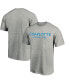 Фото #1 товара Men's Heather Gray Charlotte FC Wordmark T-shirt