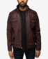 Men's Faux Shearling Lining Utility Jacket