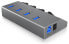 Фото #5 товара ICY BOX IB-HUB1405 - USB 3.2 Gen 1 (3.1 Gen 1) Type-B - USB 3.2 Gen 1 (3.1 Gen 1) Type-A - 5000 Mbit/s - Anthracite - Aluminium - Activity - Power